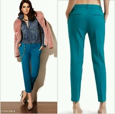 NWT $169 GUESS by Marciano Melanie Ankle turquoise Pant size 0