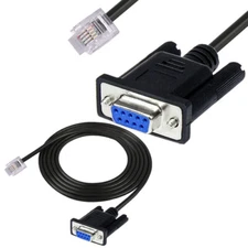 PDU RS232 DB9 RJ12 Console Serial Lead interface Cable for APC AP7000 8000 9000