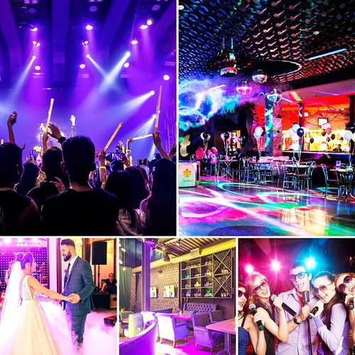 8x RGBW Par Wiederaufladbar 36 LED Par Strahler DMX DJ Show Partylicht / Tasche - Bild 10 von 34