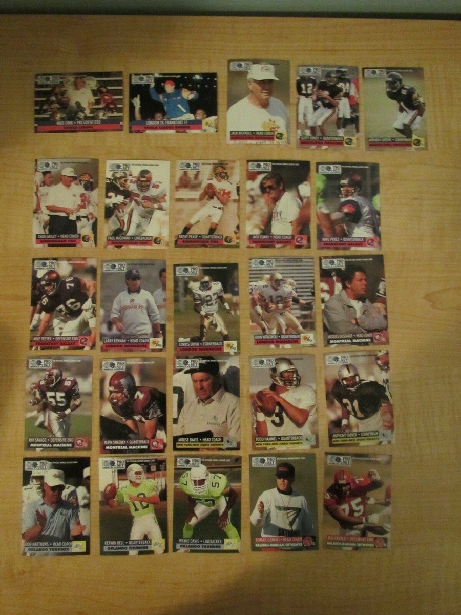 その他 100 Seasons of League Football 1991 Pro Set World League Football Complete Set of 32 | eBay