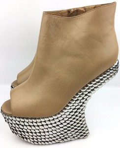 studded wedge booties