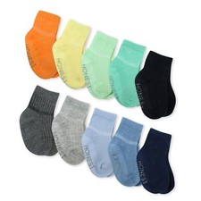 10 Pack Multipack Cozy Socks Sustainably Made for Infant Newborn Baby Toddler...