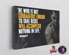 Muhammed Ali Boxing Accomplish Poster Painting Canvas Print Art Décor