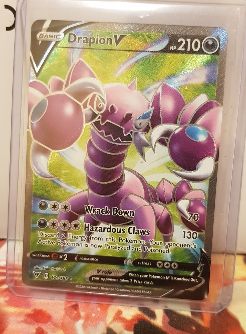 Drapion V 175/185 Pokemon TCG Vivid Voltage Full Art Ultra Rare Near Mint/Mint