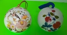 2 Pomander Potpourri Ornament Balls Woods of Windsor & 1 Unmarked Round Floral