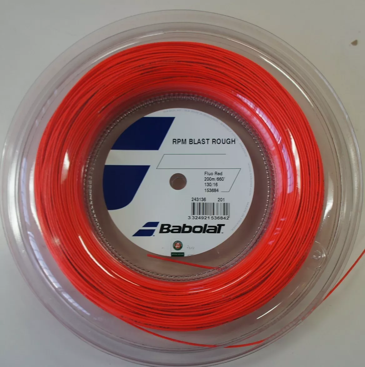 New BabolaT RPM ROUGH (RPM Blast Rough) 130/16 200M Reel Tennis