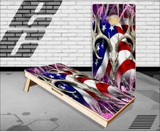 American Buck Tallgrass Pink Cornhole Boards Bean Bag Toss Game
