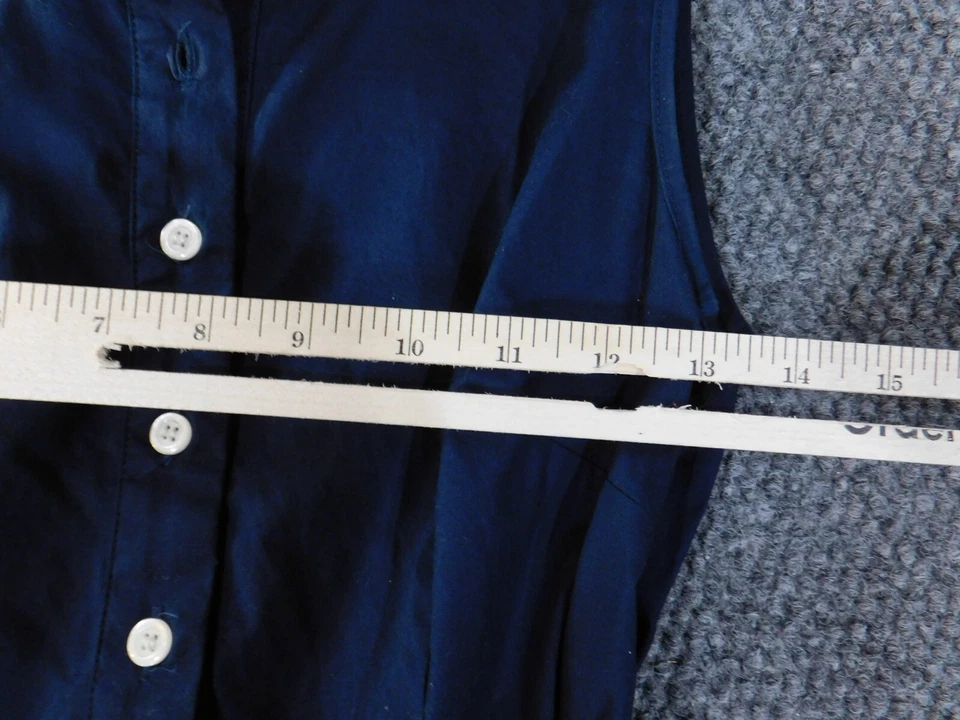 Jones New York dress 2 Blue A-line stretch button womens academia preppy midi - Image 4 of 4