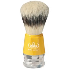 Omega Bristle Shaving Brush Yellow Pure Bristles Natural Bristles Made in Italy