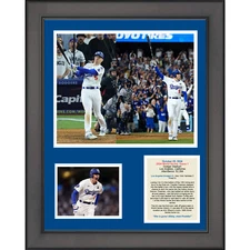Framed 2024 World Series Game 1 Freddie Freeman Walkoff Grand Slam Photo Collage