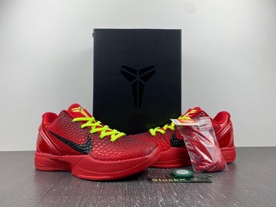 Reverse Grinch Kobe 6 Protro Men's Size US 7 - 12