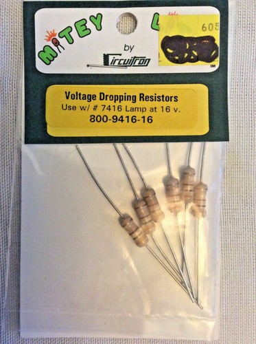 Circuitron - Mitey Lites - Resistencias de caída de voltaje 800-9416-16 | Zustand: New