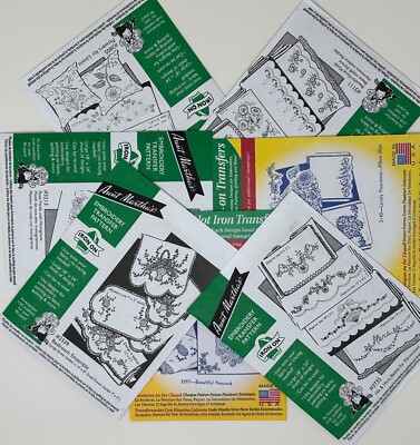 AUNT MARTHA'S HOT IRON TRANSFERS - GREEN LABEL - YOU PICK !