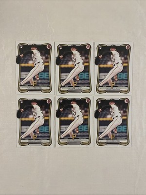 Bubba Chandler 2026 Bowman #83 Rookie Card - 6 Card Paper Lot Pirates RC