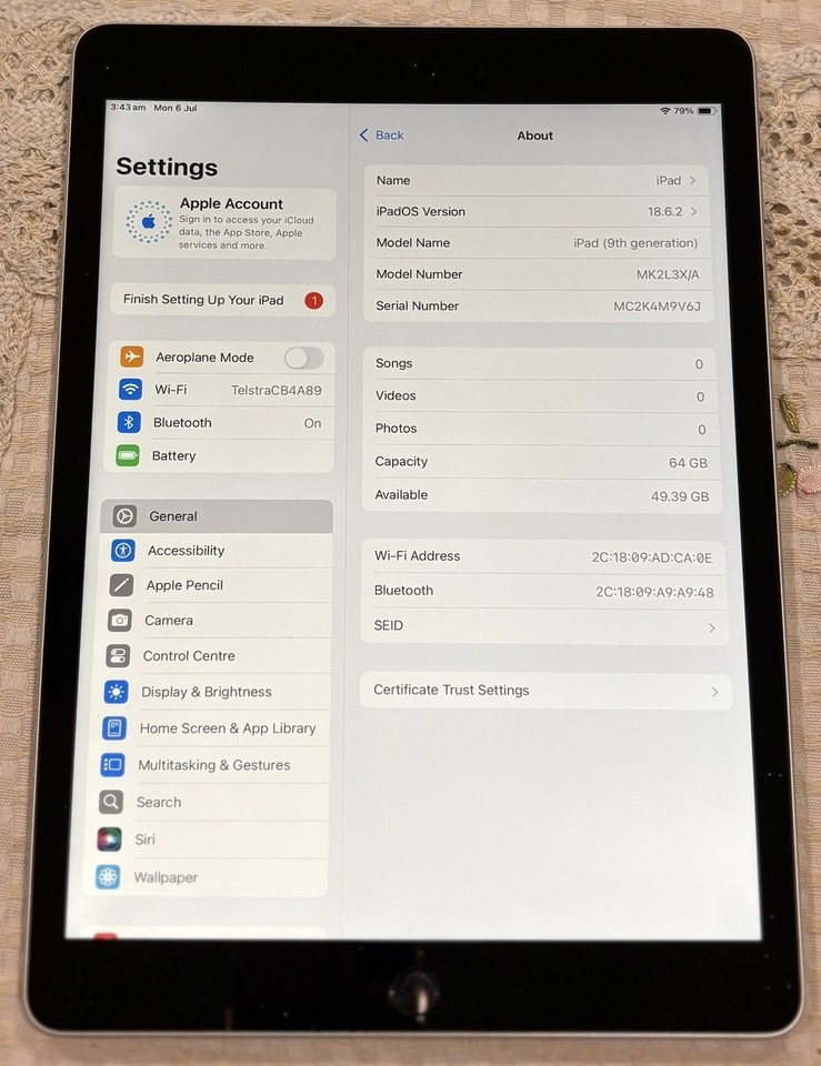 💥Lowest Price💥 Apple iPad 9th Gen 64GB WiFi 10.2