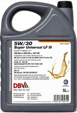 DBV 5W-30 Super Universal Longlife 3 Motoröl 5 Liter VW AUDI SEAT SKODA MB BMW