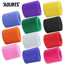 Aolikes 1pcs Wrist Brace Support Wrap Tennis Wristband Sport Sweatband for Gym B