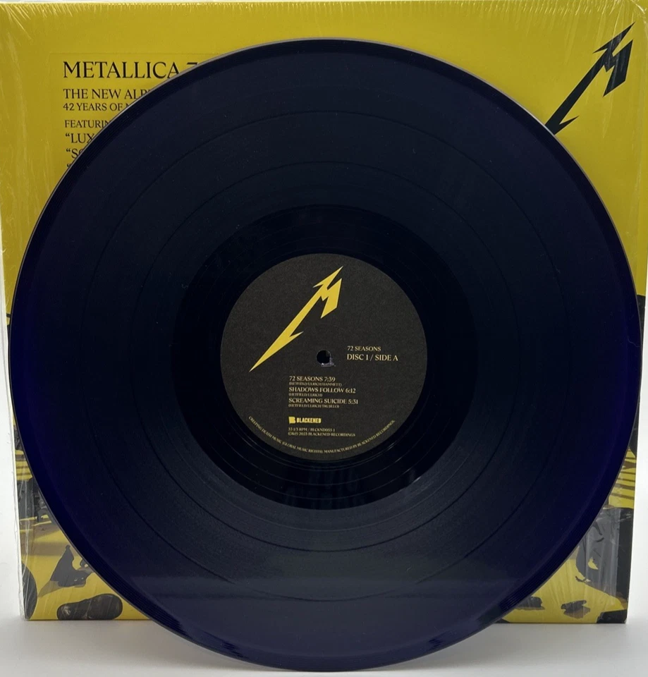 METALLICA "72 Seasons" LP 2023 Midnight Violet Vinyl Blackened– BLCKND055-1 - Image 3 of 4