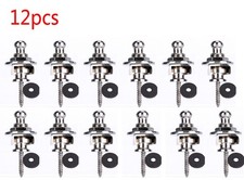 12 Pcs Guitar Strap Locks Buttons Round Head For Guitar Bass Schaller