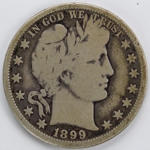 VG 1899 O Barber Half Dollar