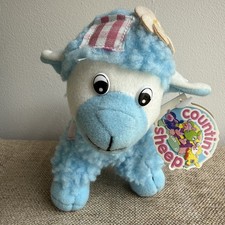 Countin' Sheep "Chloe" blaues Lamm Sammlerstück Nr28 2002 Plüschtier Kuscheltier mit Etikett