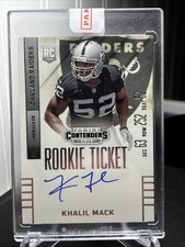 2014 Panini Contenders - Khalil Mack - Rookie Ticket On Card Auto RC Sealed Case. rookie card picture