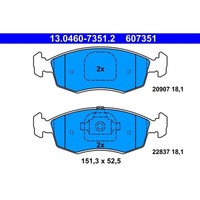 ATE 13.0460-7351.2 Bremsbelagsatz, Scheibenbremse