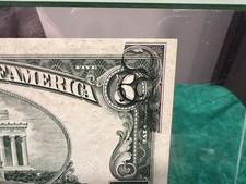 1950D - $5 PARTIAL FACE TO BACK OFFSET ERROR - FEDERAL RESERVE NOTE - PCGS 58PPQ