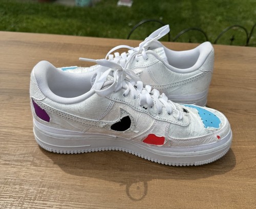 Nike Air Force 1 '07 LX Reveal Tearaway CJ1650-100 Women's Size 11.5 Multicolor - Picture 4 of 12
