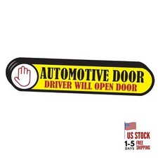 3 Pack Glossy Automatic Door 1.2x5.8 Inches Vinyl Stickers Yellow