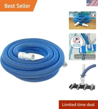 40 Ft Kink-Free Pool Vacuum Hose for Inground & Above Ground Pools - USA Made