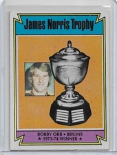 1974-75 Topps #248 Bobby Orr Boston Bruins Vintage James Norris Trophy Winner