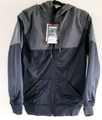 XS Lazyrolling Armored Black on Black Reflective Jacket Level 1 Padded.