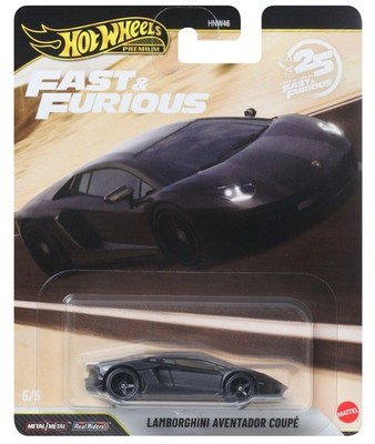 Hot Wheels Premium 1:64 Lamborghini Aventador schwarz 'Fast & Furious' HNW46 OVP