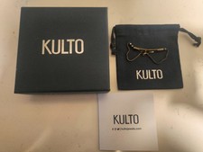 Kulto Bracciale Uomo in Acciaio Nero a Catena-nuovo-originale KULTO!