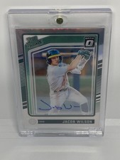 Jacob Wilson 2024 Donruss OPTIC RATED PROSPECT SILVER HOLO PRIZM AUTO 🔥🔥🔥🔥