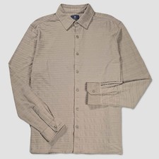 Ben Sherman Button-Up Long Sleeve Shirt - NWT Mens Large Timberwolf - 48877-G5 
