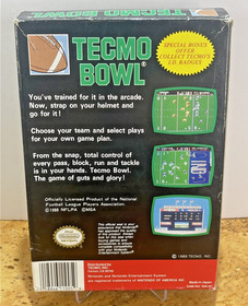 Tecmo Bowl - (Nintendo/NES, 1989) Tested, Complete, Bo Jackson, Fast Shipping