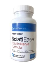 SciatiEase Sciatic Nerve Health Support Supplement with AlphaPalm - 120 Capsules