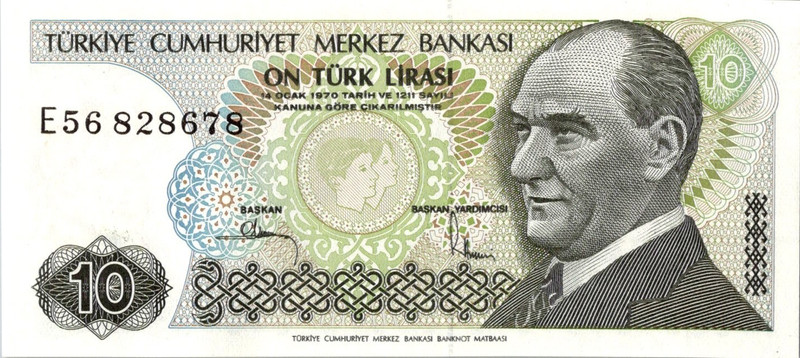 Turkey: 10 Lira, 1979 ,,, UNC