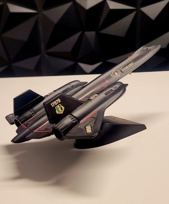 SR 71 Blackbird Diecast Military Model Fighter Jet Plane SR-71 Black (9.5 inch)