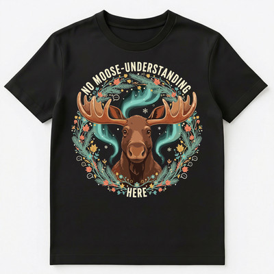 Lustiges T-Shirt Elch Humor Freundlichkeit Motivation Kunstwerk Unisex