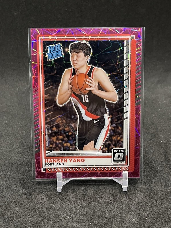 2025-26 Donruss HANSEN YANG Rated Rookie Pink Velocity SP /75🔥