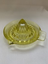 Vintage Yellow Hobnail Citrus Juicer Glass  LOOKS GREAT! 