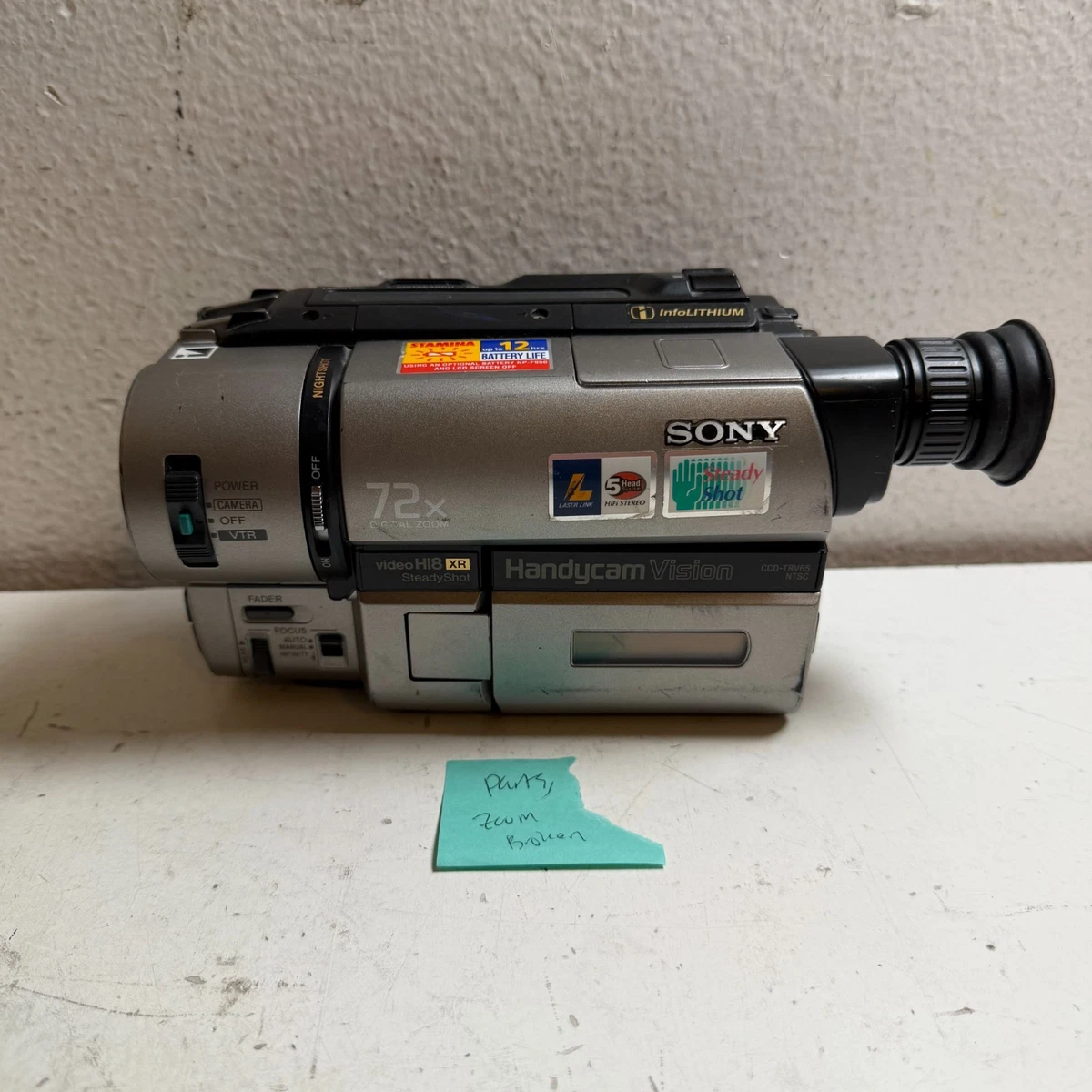 【CCD-TRV85K】Sony Handycam 72x ズーム Sony Handycam Vision Camcorders 72x Digital Zoom for sale | eBay