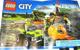LEGO CITY: Volcano Starter Set (60120) #60 blue Minifigures Toys for Christmas