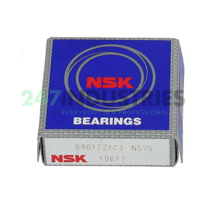 6801ZZ1C3 NSK 12 x 21 x 5 mm DEEP GR. BALL SINGLE ROW