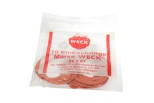 10x Weck Einkochringe Einweckgummis Einweckgummi Gummiringe Einkochgummi 54x67mm