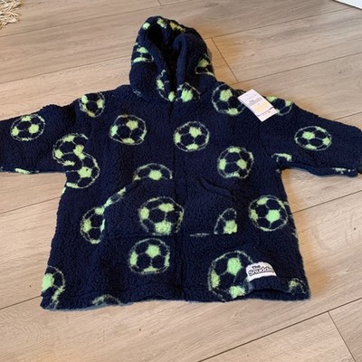 Unisex Kinder Fußball Kuschel Pullover Xxs-xs 104-116cm nagelneu mit Etikett