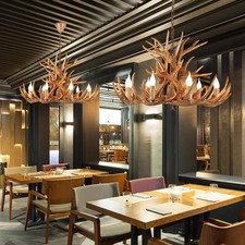 Antler Chandelier Big Deer Antler Pendant 8 Light 43inch Farmhouse Rustic Lamp
